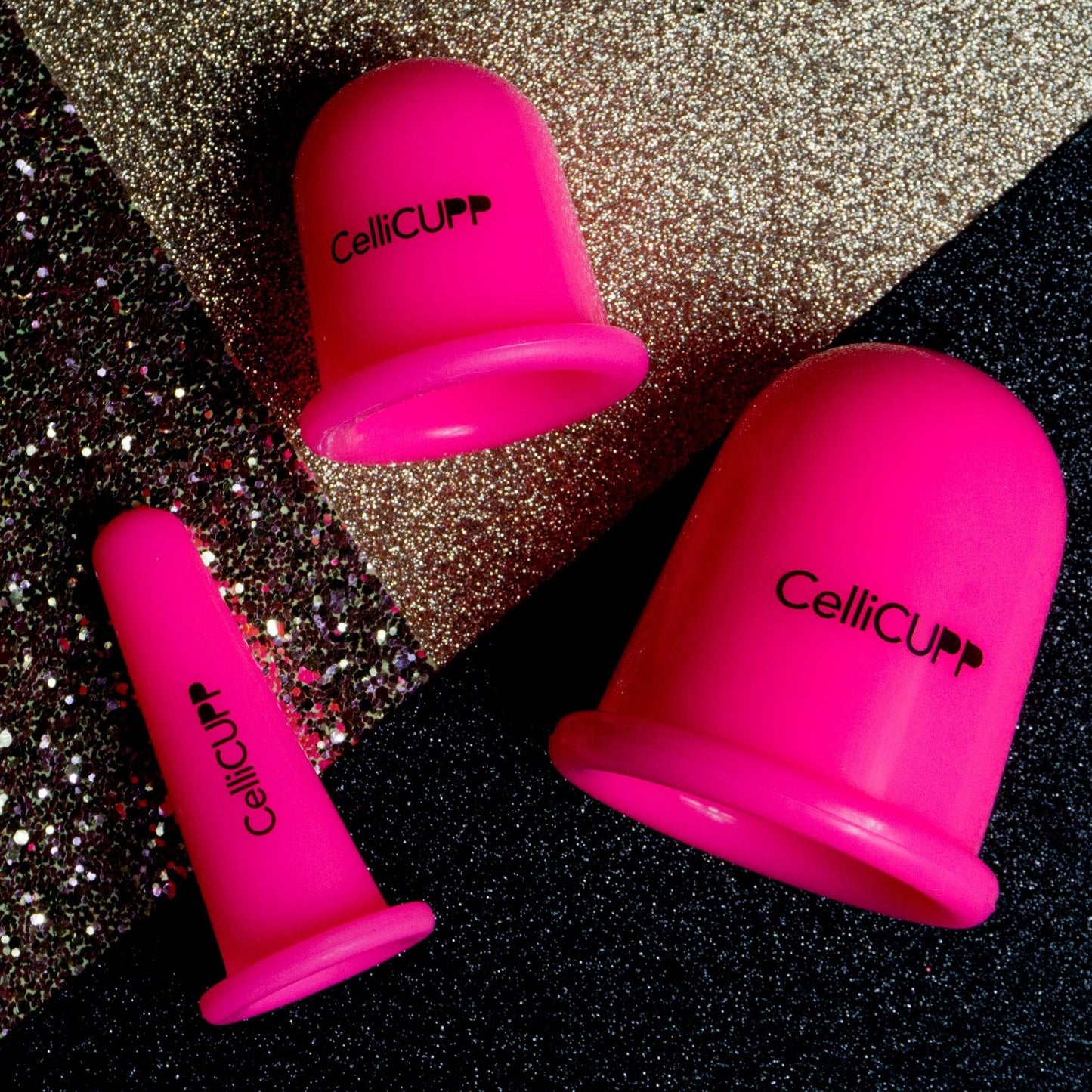 Three sizes provide different suction amounts. Varied sizes allow you to address all the areas you would like to Celli!